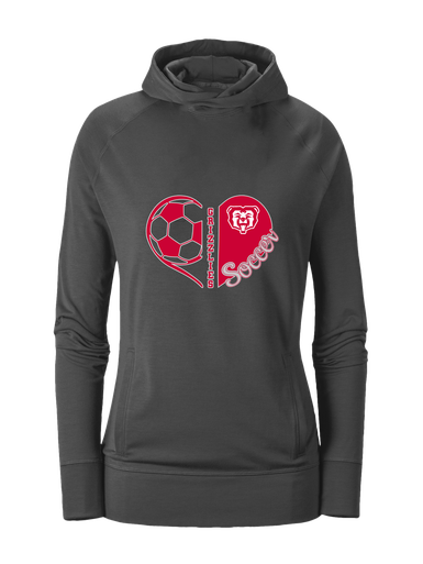 McMinnville Grizzlies Heart Soccer Women's Hoodie