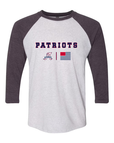 Albemarle Patriots Team Colors Flag Men's Baseball T-Shirt