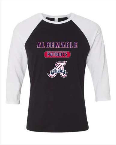 Albemarle Patriots Mascot #3 Women's Baseball T-Shirt