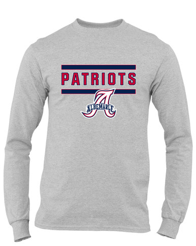 Albemarle Patriots Mascot #5 Men's LS T-Shirt