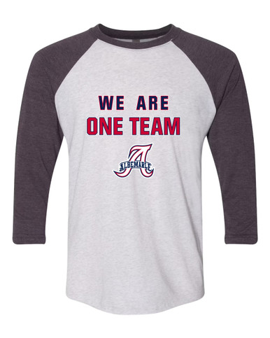 Albemarle Patriots We Are One Team Women's Baseball T-Shirt