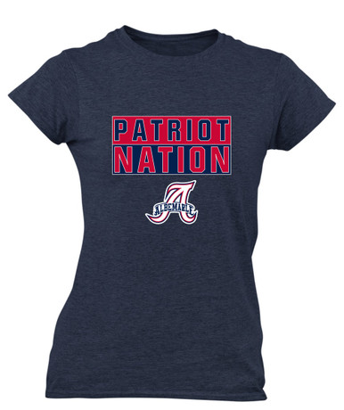 Albemarle Patriots Nation #1 Women's Premium SS T-Shirt