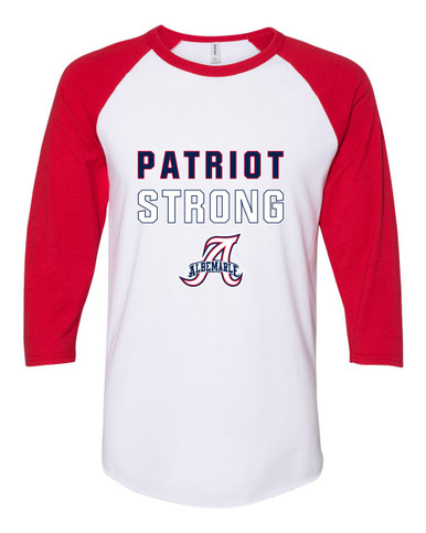 Albemarle Patriots Strong #2 Women's Baseball T-Shirt