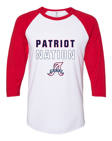 Albemarle Patriots Nation #2 Men's Baseball T-Shirt