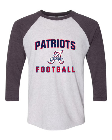 Albemarle Patriots Football #1 Women's Baseball T-Shirt