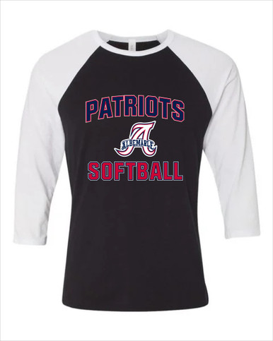 Albemarle Patriots Softball #1 Women's Baseball T-Shirt
