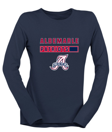 Albemarle Patriots Mascot #7 Women's LS T-Shirt