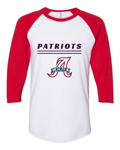 Albemarle Patriots Mascot #8 Women's Baseball T-Shirt