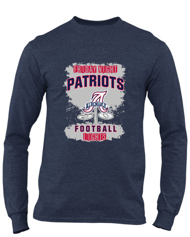 Albemarle Patriots Football #6 Men's Premium LS T-Shirt