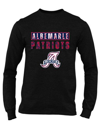Albemarle Patriots Mascot #9 Men's LS T-Shirt
