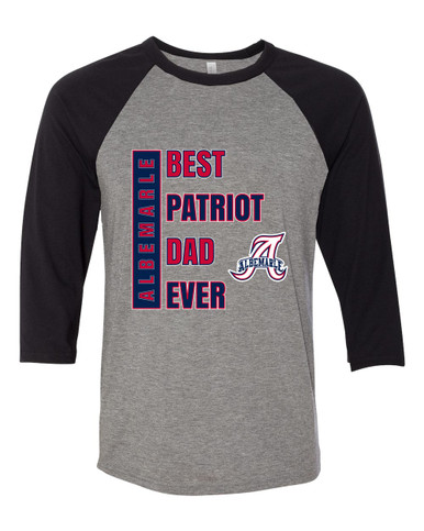 Albemarle Patriots Best Patriot Dad Men's Baseball T-Shirt