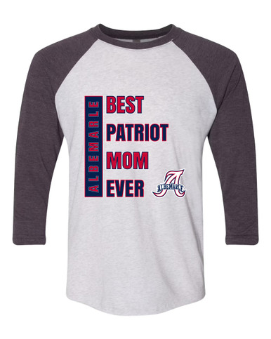 Albemarle Patriots Best Patriot Mom Women's Baseball T-Shirt