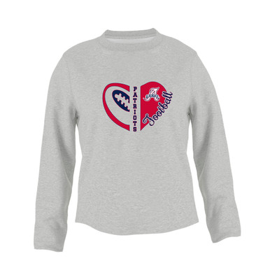 Albemarle Patriots Heart Football Women's Sweatshirt