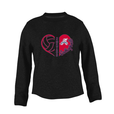 Albemarle Patriots Heart Volleyball Women's Sweatshirt