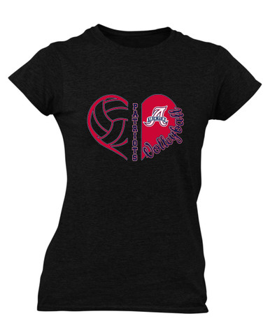 Albemarle Patriots Heart Volleyball Women's SS T-Shirt