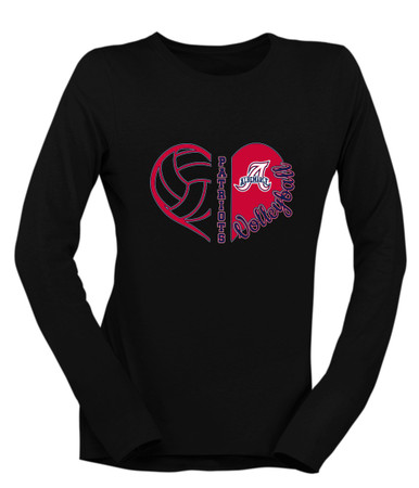 Albemarle Patriots Heart Volleyball Women's Premium LS T-Shirt