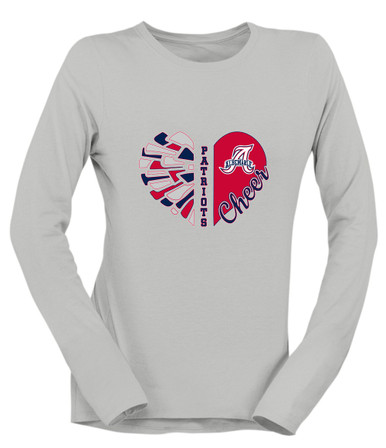 Albemarle Patriots Heart Cheer Women's Premium LS T-Shirt
