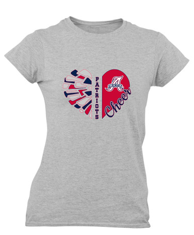 Albemarle Patriots Heart Cheer Women's Premium SS T-Shirt