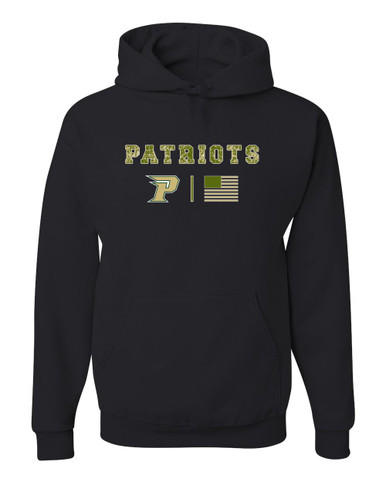 Pinecrest Patriots Camo Flag Men's Premium Hoodie