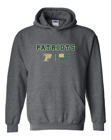 Pinecrest Patriots Team Colors Flag Men's Hoodie