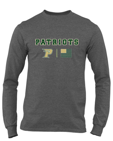 Pinecrest Patriots Team Colors Flag Men's Premium LS T-Shirt