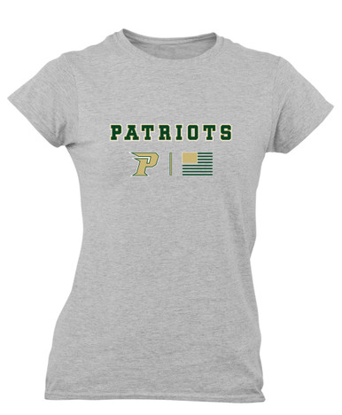 Pinecrest Patriots Team Colors Flag Women's Premium SS T-Shirt