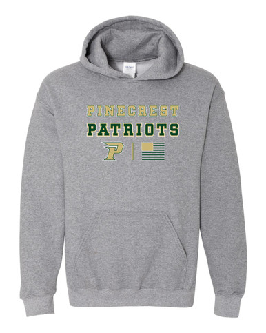 Pinecrest Patriots Spirit Flag Men's Hoodie