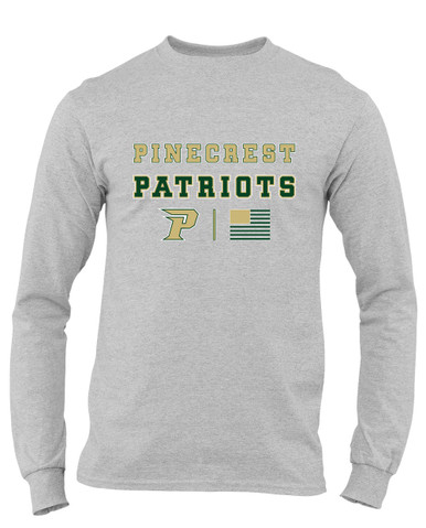 Pinecrest Patriots Spirit Flag Men's Premium LS T-Shirt