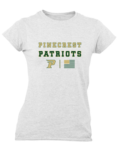 Pinecrest Patriots Spirit Flag Women's Premium SS T-Shirt