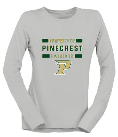 Pinecrest Patriots Property Of Women's Premium LS T-Shirt