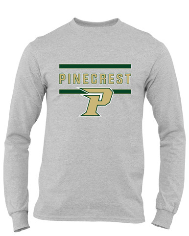 Pinecrest Patriots Mascot #4 Men's LS T-Shirt