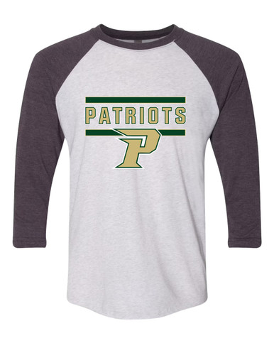 Pinecrest Patriots Mascot #5 Women's Baseball T-Shirt