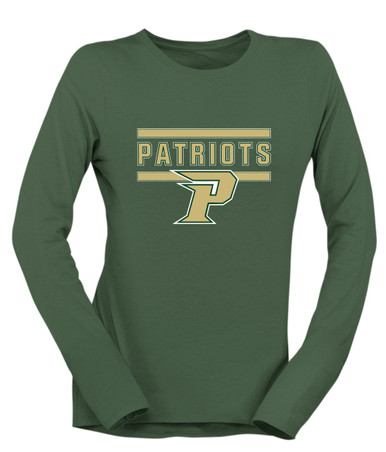 Pinecrest Patriots Mascot #5 Women's LS T-Shirt