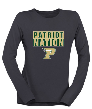 Pinecrest Patriots Nation #1 Women's LS T-Shirt