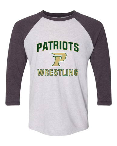 Pinecrest Patriots Wrestling Women's Baseball T-Shirt