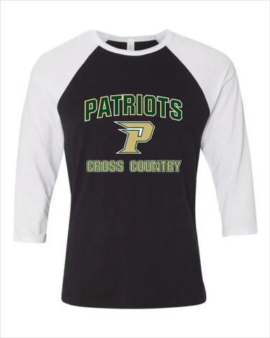 Pinecrest Patriots Cross Country Men's Baseball T-Shirt