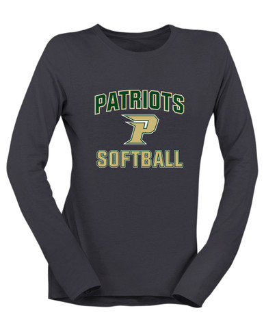 Pinecrest Patriots Softball #1 Women's LS T-Shirt