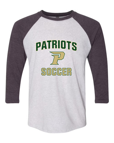 Pinecrest Patriots Soccer #1 Women's Baseball T-Shirt