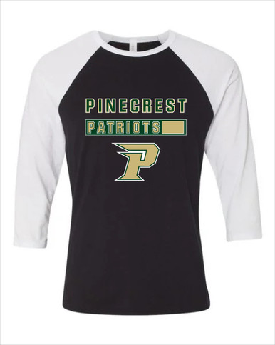 Pinecrest Patriots Mascot #7 Men's Baseball T-Shirt