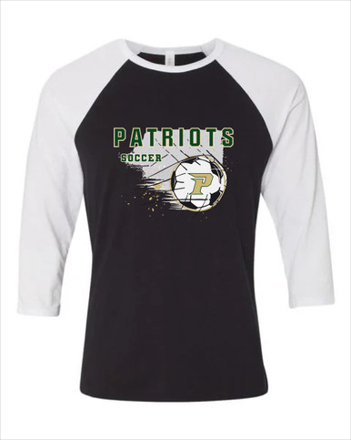 Pinecrest Patriots Soccer #2 Men's Baseball T-Shirt