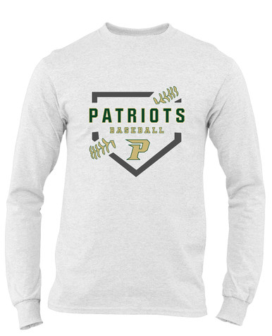 Pinecrest Patriots Baseball #2 Men's LS T-Shirt