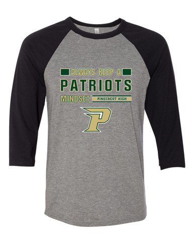 Pinecrest Patriots Mindset Women's Baseball T-Shirt