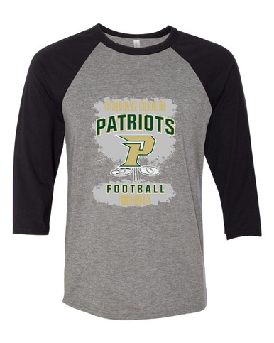 Pinecrest Patriots Football #6 Women's Baseball T-Shirt