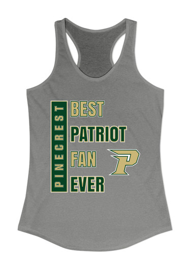 Pinecrest Patriots Best Patriot Fan Women's Tank Top