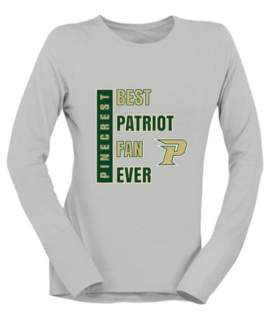 Pinecrest Patriots Best Patriot Fan Women's Premium LS T-Shirt