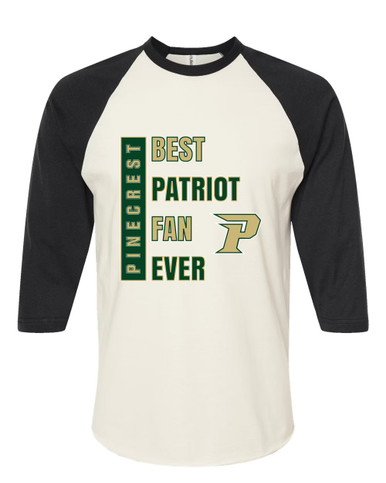 Pinecrest Patriots Best Patriot Fan Men's Baseball T-Shirt