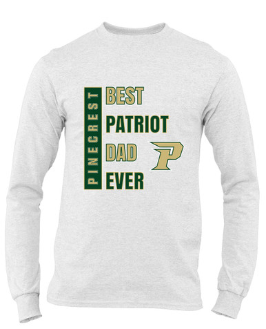 Pinecrest Patriots Best Patriot Dad Men's LS T-Shirt