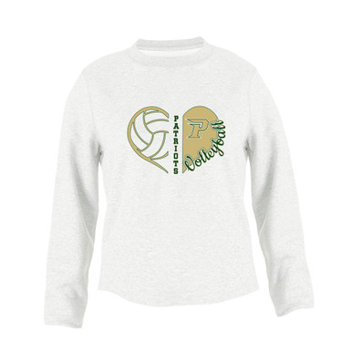 Pinecrest Patriots Heart Volleyball Women's Sweatshirt
