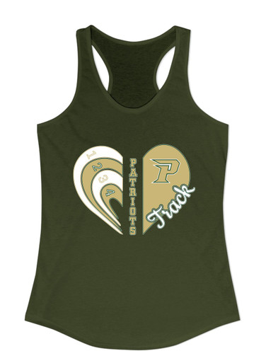 Pinecrest Patriots Heart Track Women's Tank Top