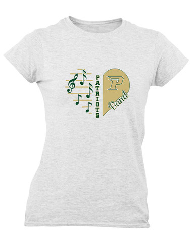 Pinecrest Patriots Heart Band Women's Premium SS T-Shirt
